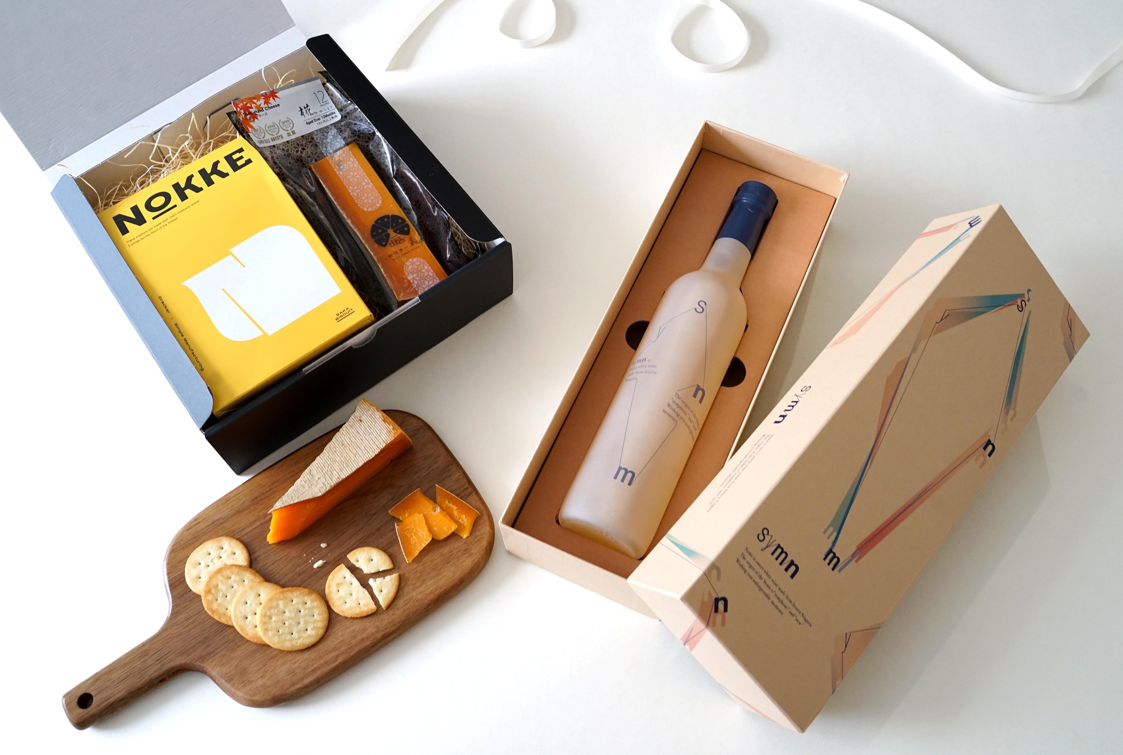 Symn-シン- 白ワイン 食品ギフトセット(No1チーズ&クラッカー)