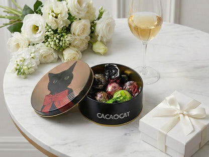 【White Day限定】【ペアリング食材】CACAOCATチョコレート缶(ホワイトデイ限定缶)　5個入